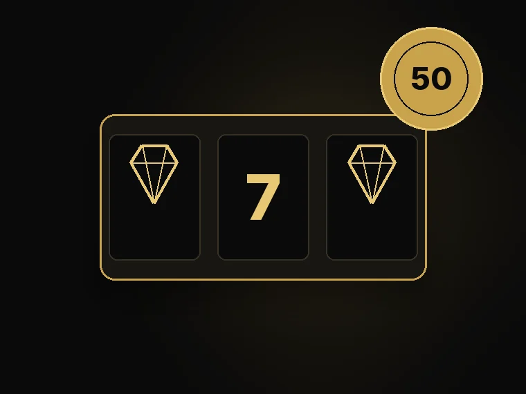Illustration de la promotion jusqu'à 50 tours gratuits de Luxury Casino
